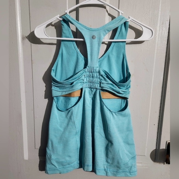 Light Blue Racerback Tank Top - Picture 2 of 3